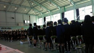 石部南小学校　卒業式